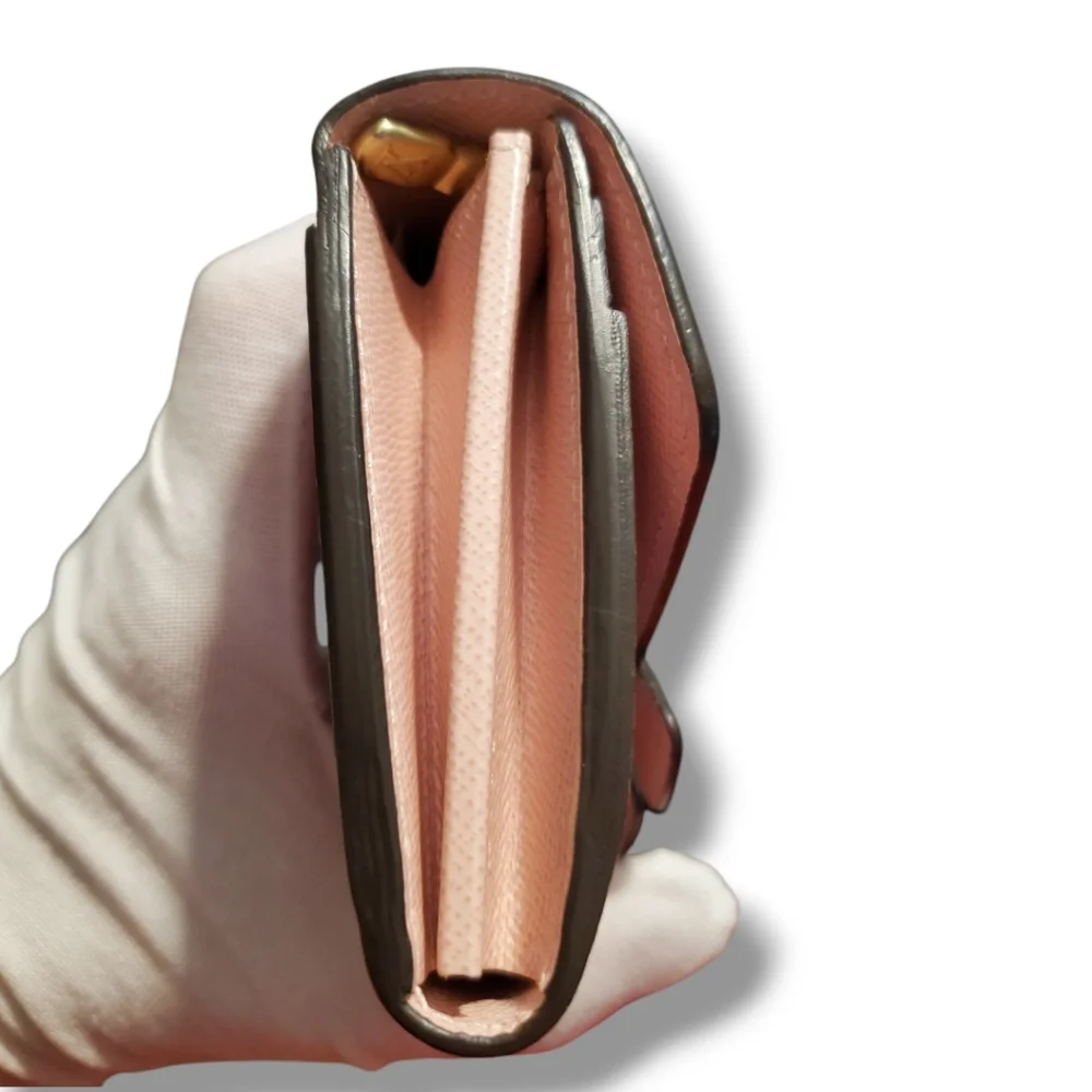 LOUIS VUITTON Victorine Pink Bird Long Wallet Portefeuille Sala Rose Ballerine